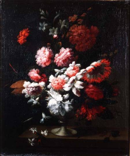 Still life of flowers in an urn (pair of 78178) van Pieter Hardime