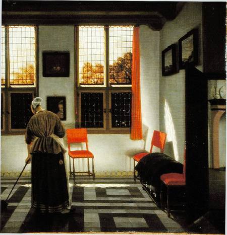 A Dutch Interior van Pieter Janssens