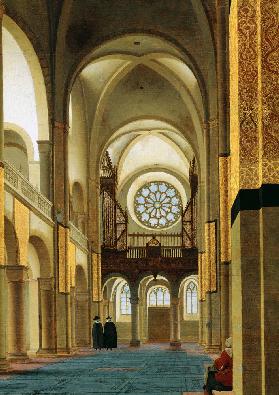 Interieur va  een Mariakerk in Utrecht - Pieter Jansz Saenredam