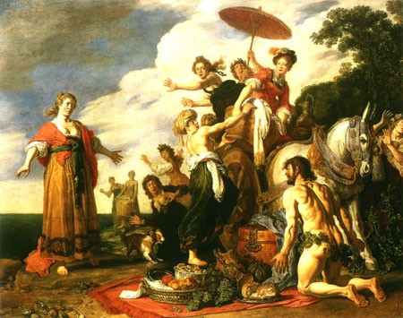 Odysseus und Nausikaa van Pieter, Pietersz Lastman