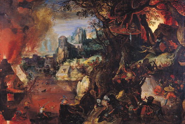 The Temptation of St. Anthony (oil on copper) van Pieter Schoubroeck