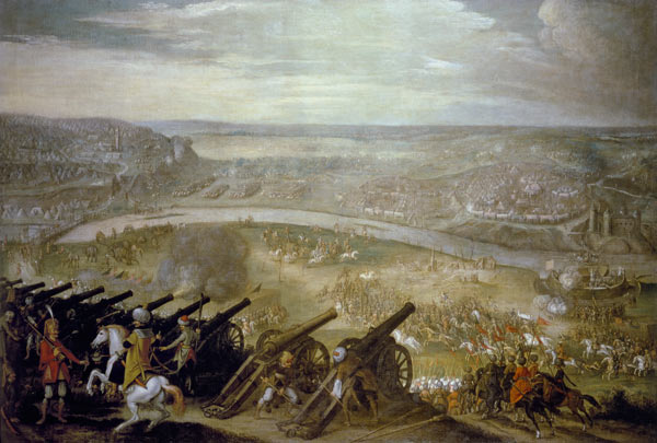 Sulieman's siege of Vienna in 1529 van Pieter Snayers