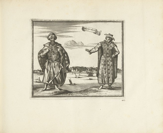 Habitants of Arkhangelsk van Pieter van der Aa