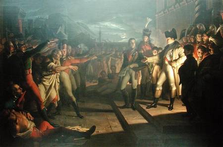 The Oath of the Sassoni to Napoleon Bonaparte (1769-1821) after the Battle of Jena-Auerstadt, 14th O van Pietro Benvenuti