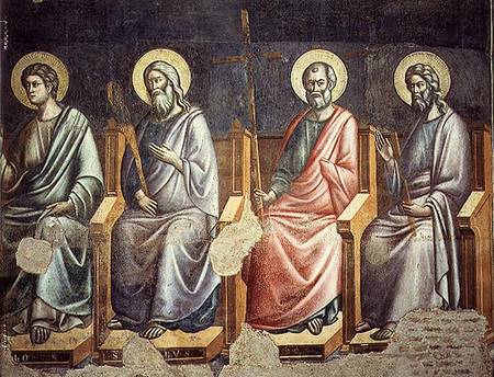 Apostles, detail from the Last Judgement van Pietro Cavallini