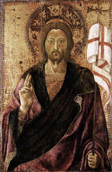 Der auferstandene Christus. van Pietro di Alvaro