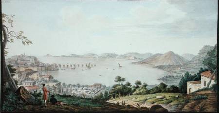 View of the Italian coast from near Puzzoli, plate 26 from Campi Phlegraei: Observations of the Volc van Pietro Fabris
