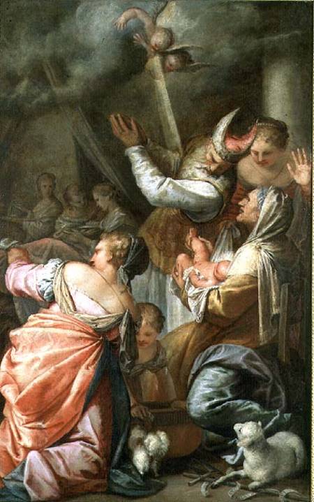 The Birth of St. John the Baptist van Pietro Liberi