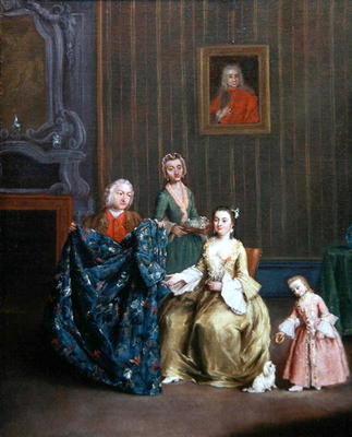 The Tailor, 1742-43 (oil on canvas) van Pietro Longhi