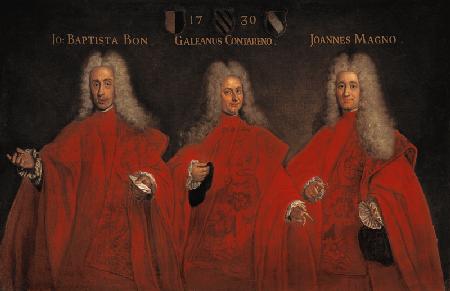 Portrait of three lawyers, Giovanbattista Bon, Galeano Contarini and Giovanni Magno