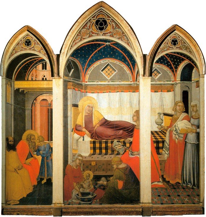 The Birth of the Virgin van Pietro Lorenzetti