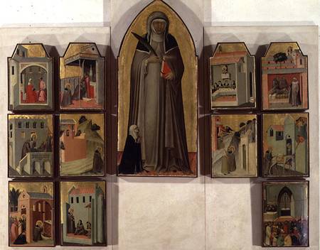 Scenes from the Life of Blessed Humility van Pietro Lorenzetti