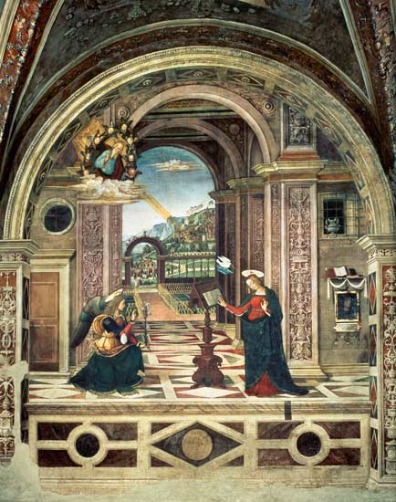 Annunciation van Pinturicchio