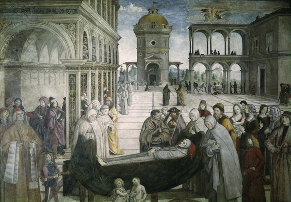 Pinturicchio, Begräbnis Hl.Bernhardin van Pinturicchio
