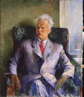 Porträt des Regisseurs und Schriftstellers Olexandr Dowschenko (1894-1956)