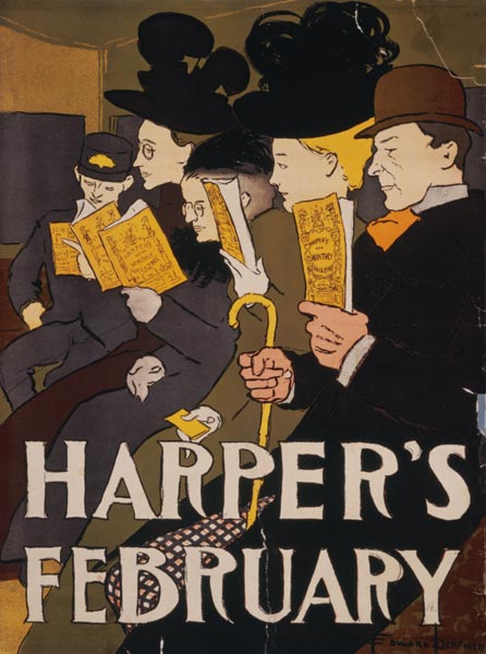 Harper's February, Von Edward Penfield van Plakatkunst