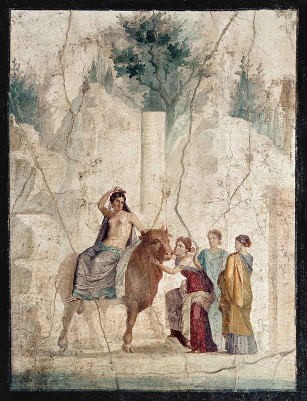 Der Raub der Europa. van Pompeji, Wandmalerei