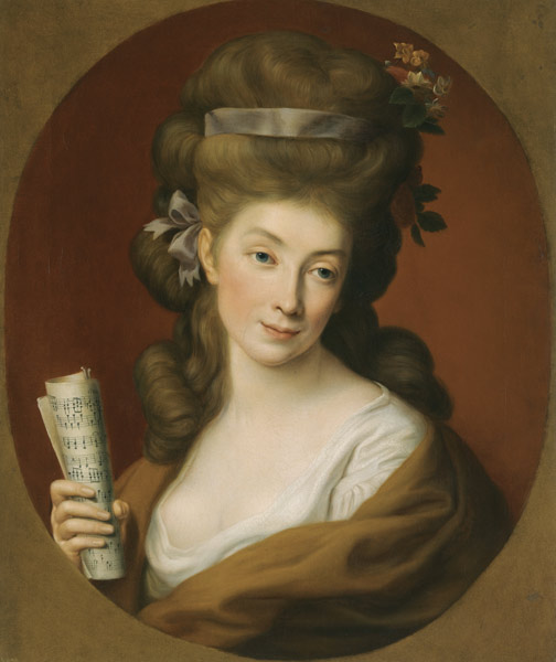 Portrait of Princess Izabela Elzbieta Potocka, née Lubomirska (1736-1816) van Pompeo Girolamo Batoni