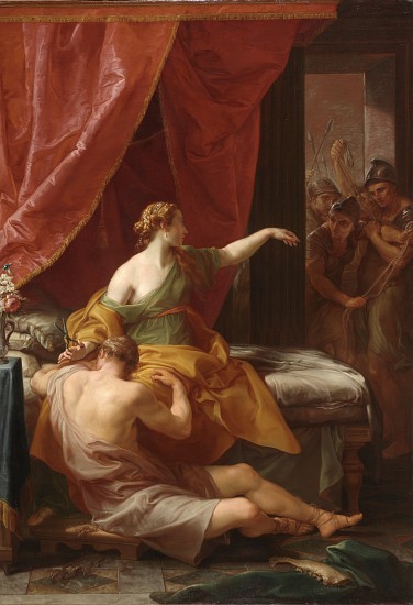 Samson and Delilah van Pompeo Girolamo Batoni