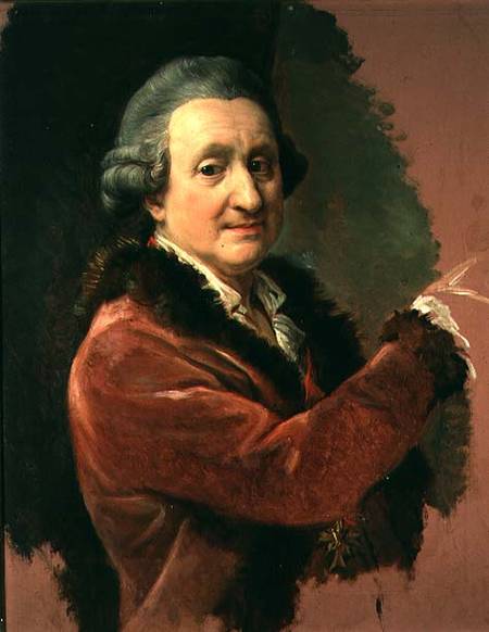 Self Portrait van Pompeo Girolamo Batoni