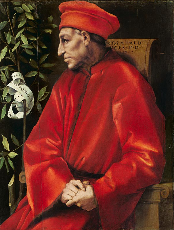 Bildnis von Cosimo de  Medici d.Ä. van Pontormo,Jacopo Carucci da