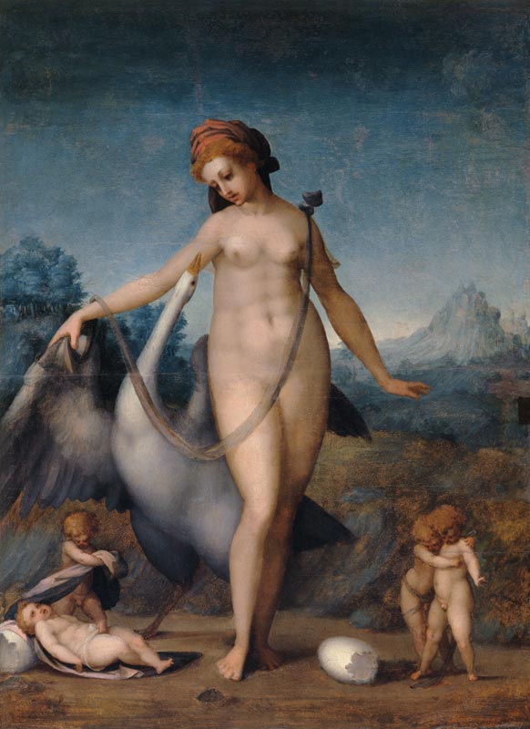 Leda and the Swan van Pontormo,Jacopo Carucci da