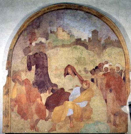 Christ in the Garden, lunette from the fresco cycle of the Passion van Pontormo,Jacopo Carucci da