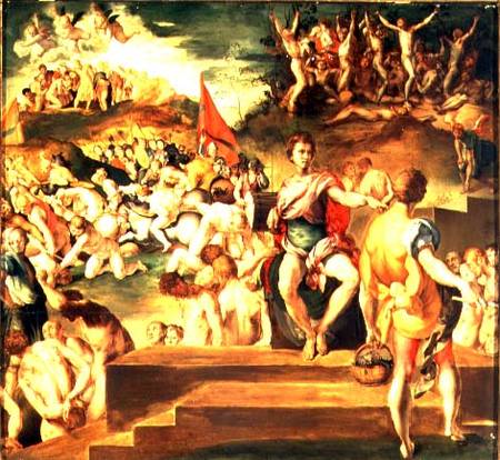 The Martyrdom of the Theban Legion van Pontormo,Jacopo Carucci da