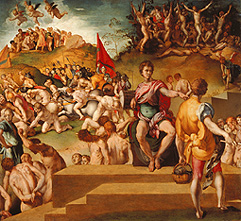 Das Martyrium der Thebanischen Legion. van Pontormo,Jacopo Carucci da