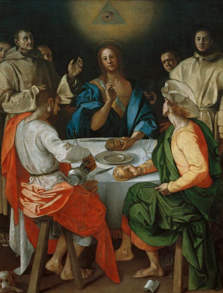 The Supper at Emmaus van Pontormo,Jacopo Carucci da