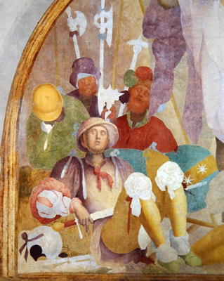The Resurrection, lunette from the fresco cycle of the Passion, 1523-26 (fresco) (detail of 94726) van Pontormo,Jacopo Carucci da