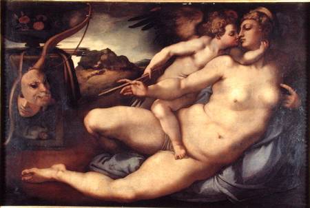 Venus and Cupid van Pontormo,Jacopo Carucci da