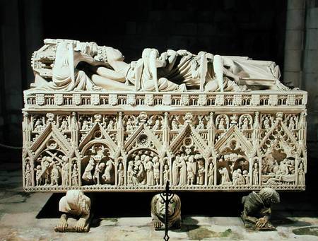 The Tomb of Ines de Castro (d.1355) van Portuguese School