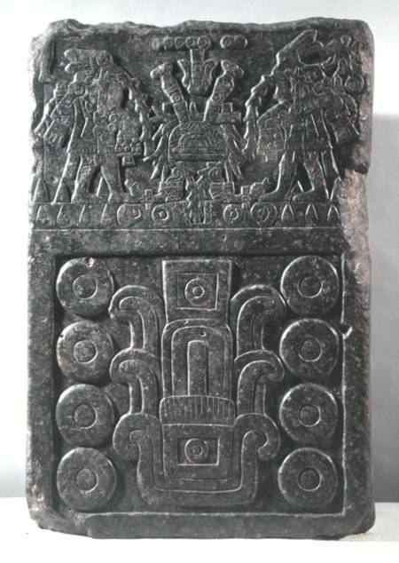 Dedication Stone commemorating the amplification of the Templo Mayor van Pre-Columbian
