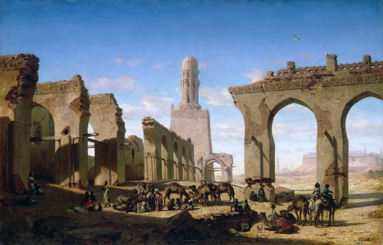 Ruins of the Al-Hakim Mosque in Cairo van Prosper Marilhat