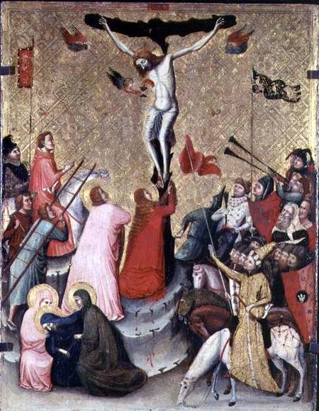 Crucifixion (panel) van Pseudo Jacopino  di Francesco