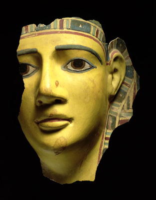 Mummy mask (polychrome cartonnage) van Ptolemaic Period Egyptian