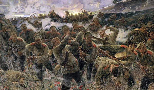 The bayonet fighting van Pyotr Pavlovich Karyagin