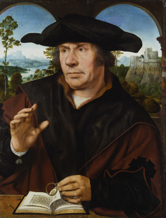 Portrait of a Scholar van Quentin Massys