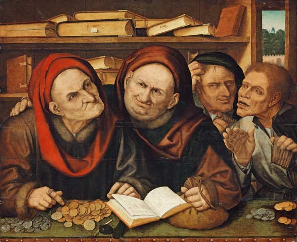 Suppliant Peasants In The Office Of Two Tax Collectors van Quinten Massys