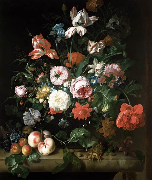 Still life with flowers van Rachel Ruysch