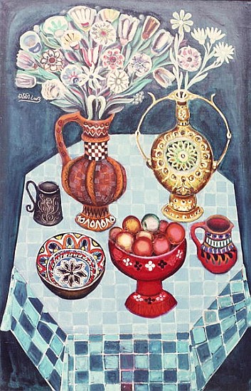 Still Life with Red Apples, 1967 (oil on canvas)  van Radi  Nedelchev