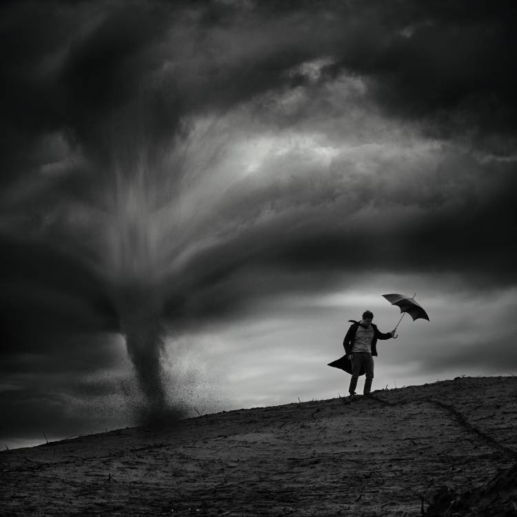 Man in the wind van Radovan Skohel