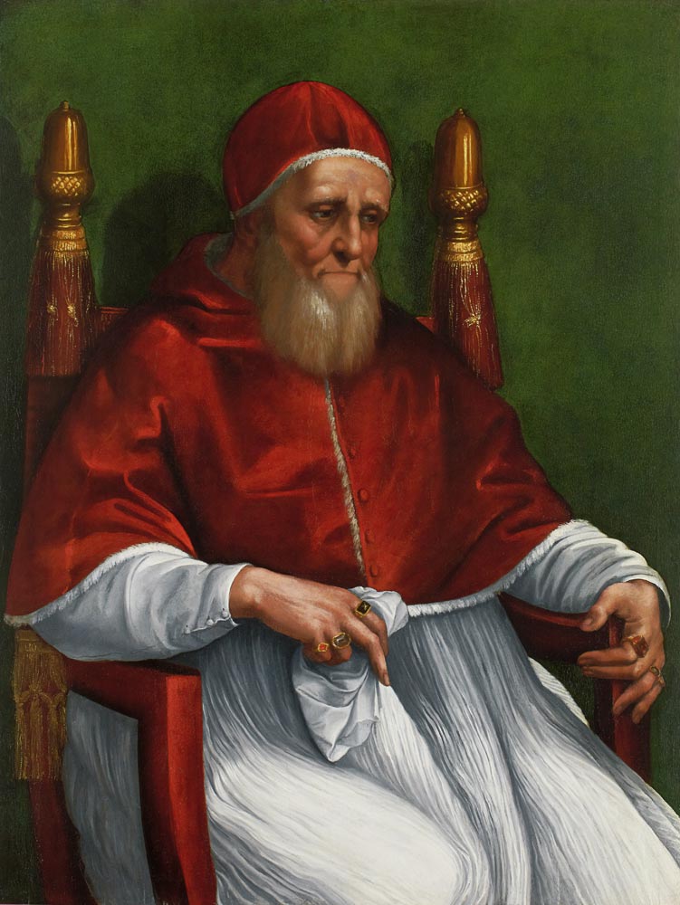 Bildnis des Papstes Julius II van (Raffael) Raffaello Santi