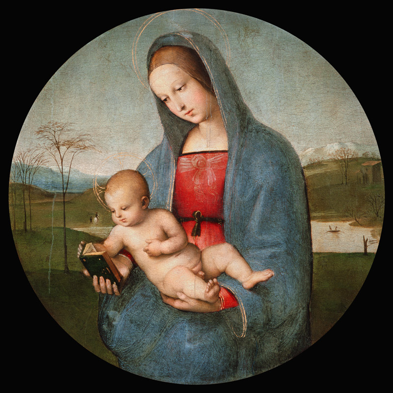 Maria mit dem Kind van (Raffael) Raffaello Santi