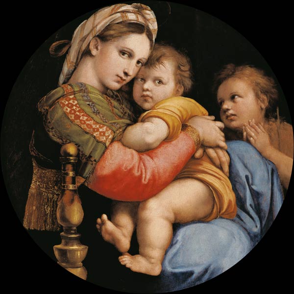 After Raphael / Madonna della Sedia van (Raffael) Raffaello Santi