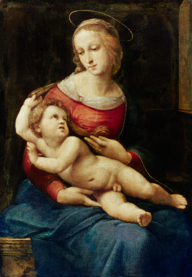 Madonna mit Kind (Madonna Bridgewater) van (Raffael) Raffaello Santi
