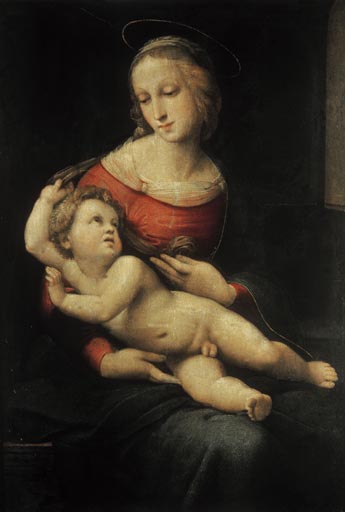 Maria mit dem Kind van (Raffael) Raffaello Santi