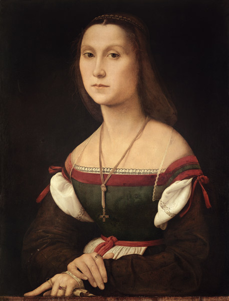 Portrait of a Woman (La Muta) van (Raffael) Raffaello Santi