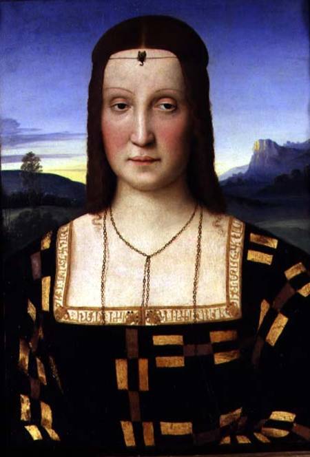 Portrait of Elizabeth Gonzaga van (Raffael) Raffaello Santi